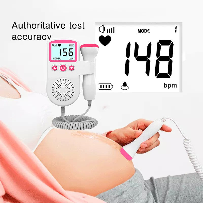 3,0 Doppler Fetal de bolsillo portátil sonido bebé corazón embarazo ultrasonido