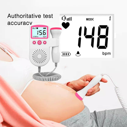 3,0 Doppler Fetal de bolsillo portátil sonido bebé corazón embarazo ultrasonido