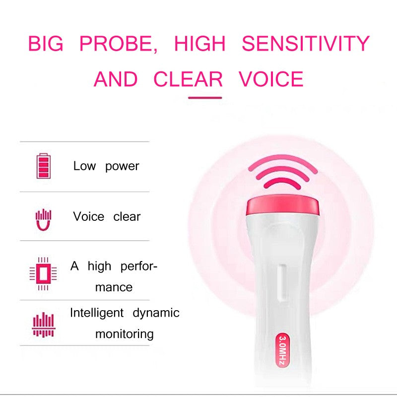 3,0 Doppler Fetal de bolsillo portátil sonido bebé corazón embarazo ultrasonido